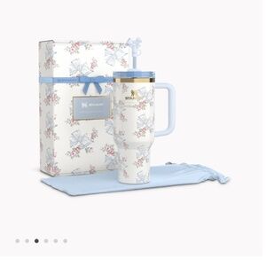 The Stanley X LoveShackFancy Holiday Quencher | 40 OZ - Rosa Beaux Blue